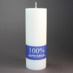 20cm x 7cm White Stearin Pillar Candles